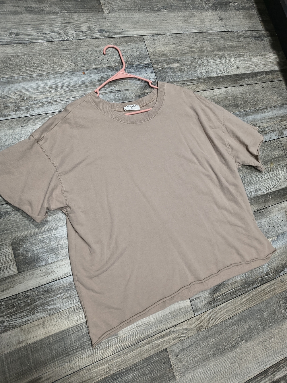 Zenana Outfitters Mauve-Taupe Crewneck Tee